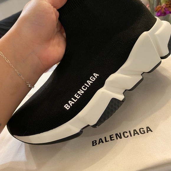 Balenciaga Women's Speed Knit High Top Sneakers - Picture 5 of 7